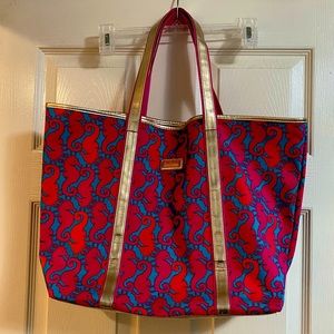 Lilly Pulitzer Seahorse Shoreline Lined Tote Pre-Owned